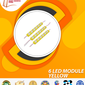 6 LED MODULE YELLOW