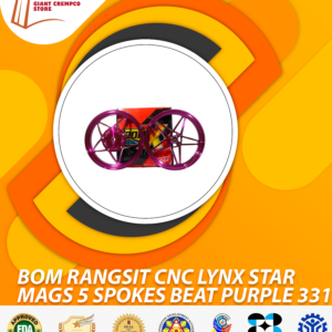 BOM RANGSET CNC LYNX STAR MAGS 5 SPOKES BEAT PURPLE 331